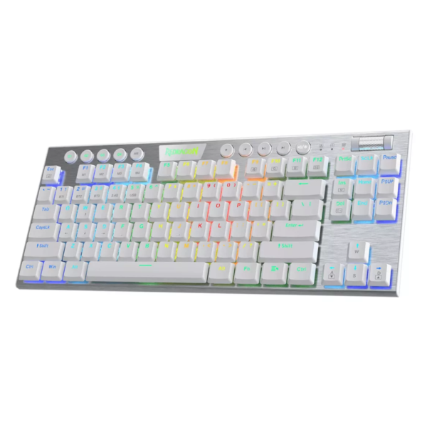 Teclado Redragon Horus TKL White Cableado K622w-RGB