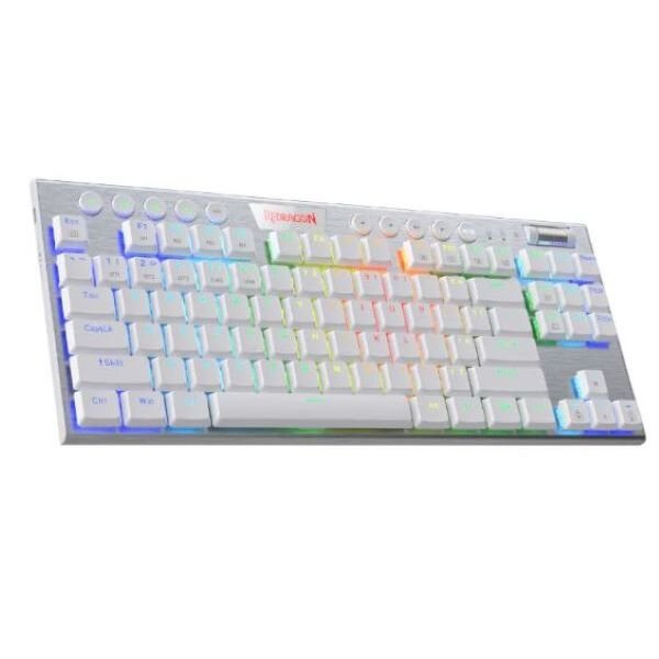 Teclado Redragon Horus TKL White Cableado K622w-RGB