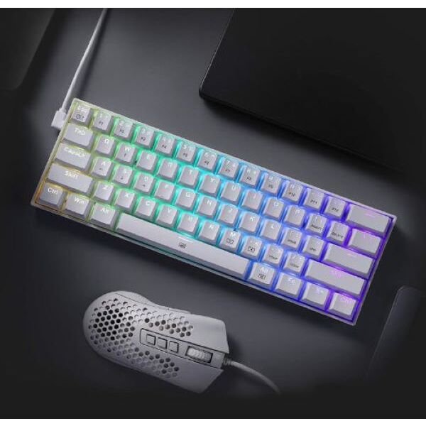 Teclado Redragon Dragonborn White K630-RGB