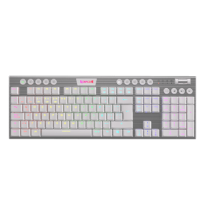 Teclado Redragon Horus FS White Wireless K618-rgb