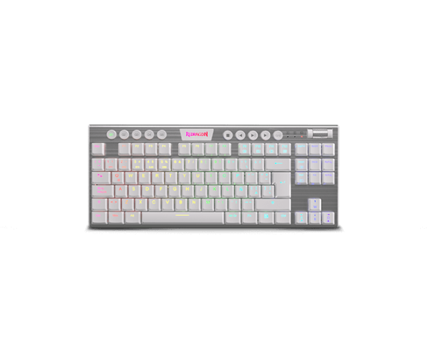 Teclado Redragon Horus TKL White Cableado K622w-RGB
