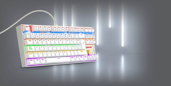 Teclado Redragon Kumara 2 white Rainbow