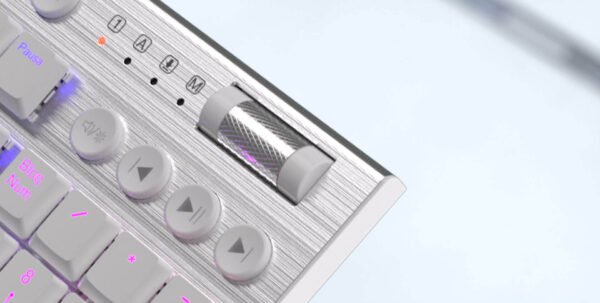 Teclado Redragon Horus FS White Wireless K618-rgb