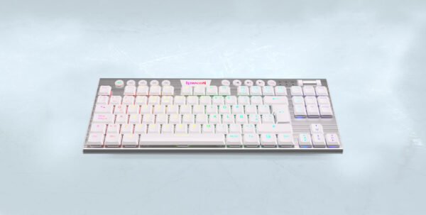 Teclado Redragon Horus TKL White Cableado K622w-RGB